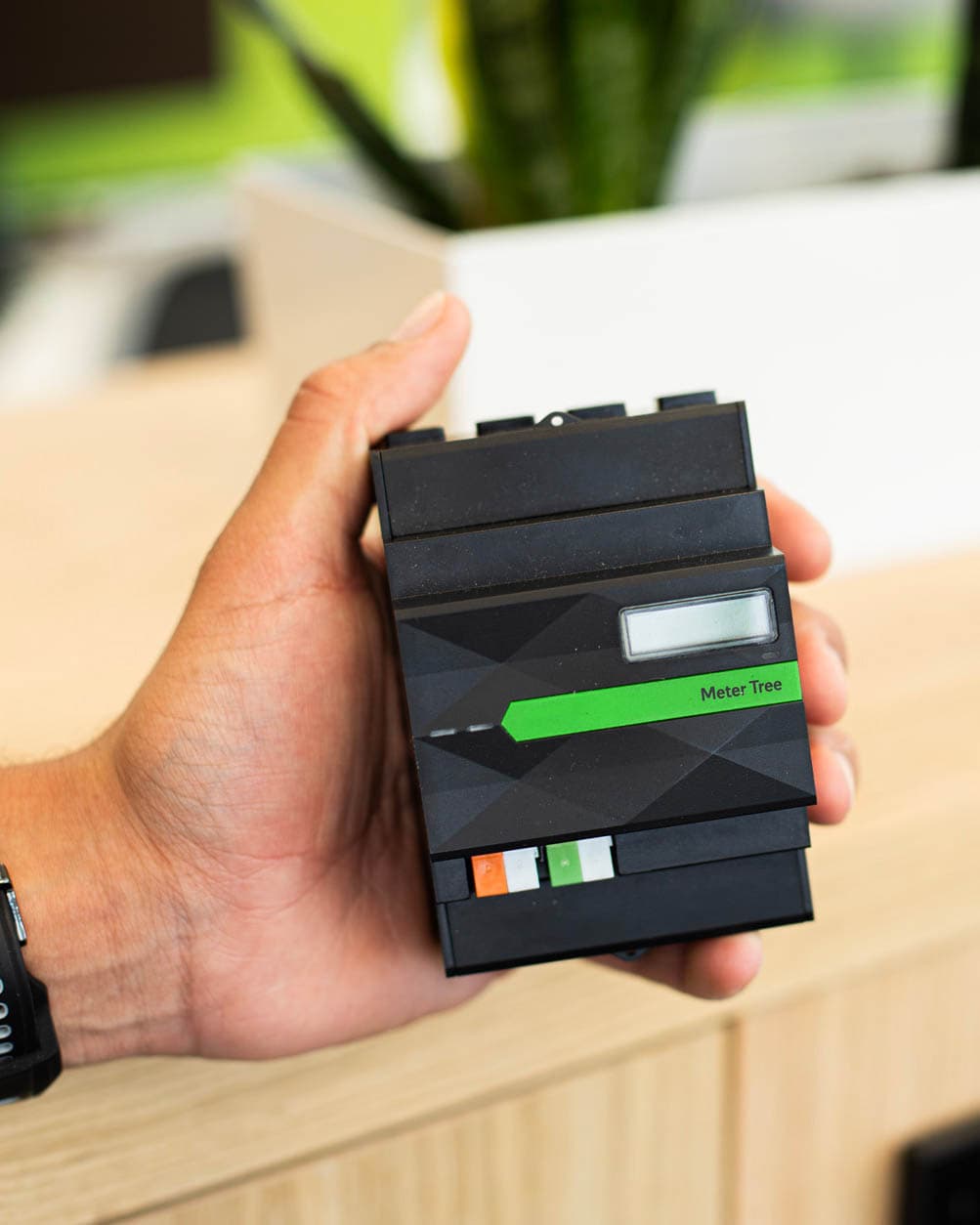 Energiemeter voor de verdeelkast.