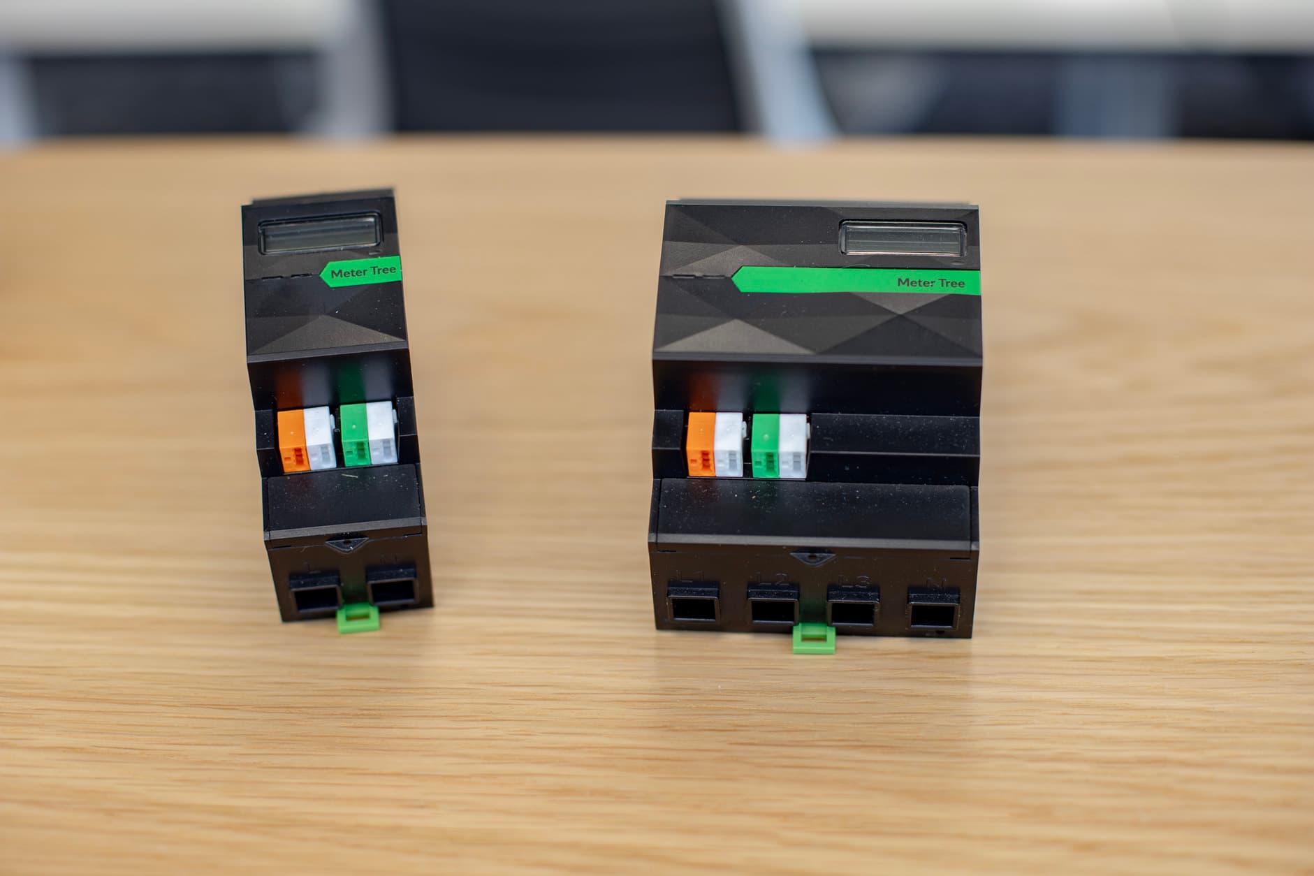 Energiemeters voor de verdeelkast.